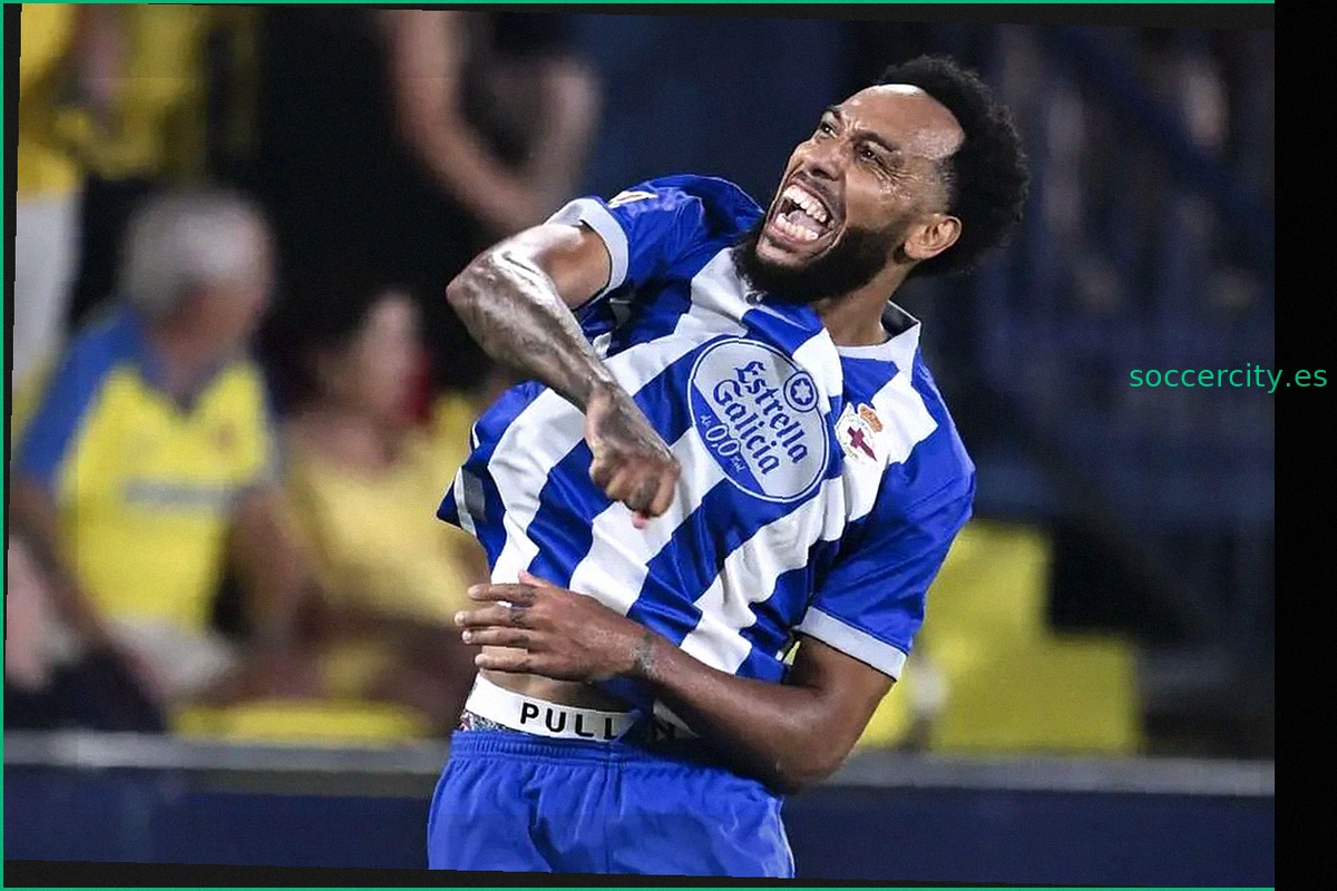 Lesión de Aubameyang golpea al Deportivo